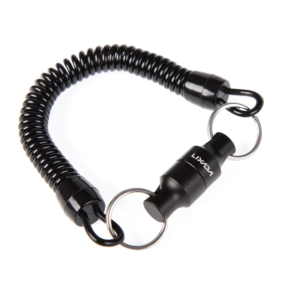 Lixada Magnet Clip Landing Net Connector Fly Fishing Magnetic Net Release Holder Keeper with Coiled Lanyard Fishing Line Clipper