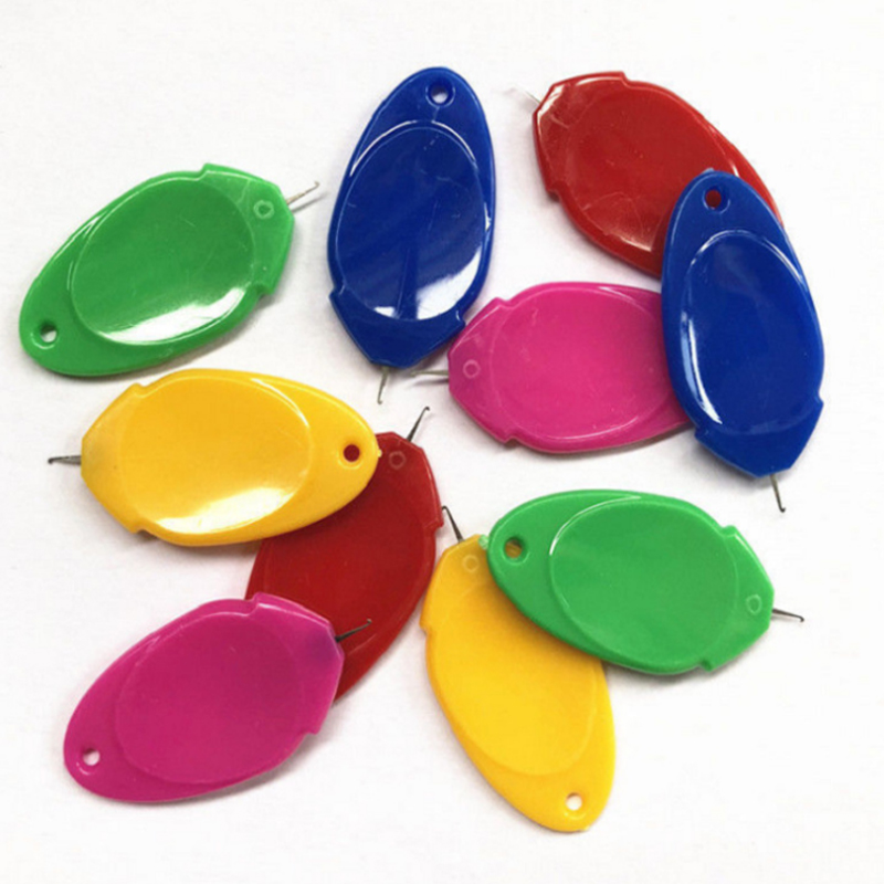 10pcs/lot DIY Threader Elderly Guide Needle Easy Device Automatic Thread Sewing Tools Handmade Sewing Accessories Punch Needle