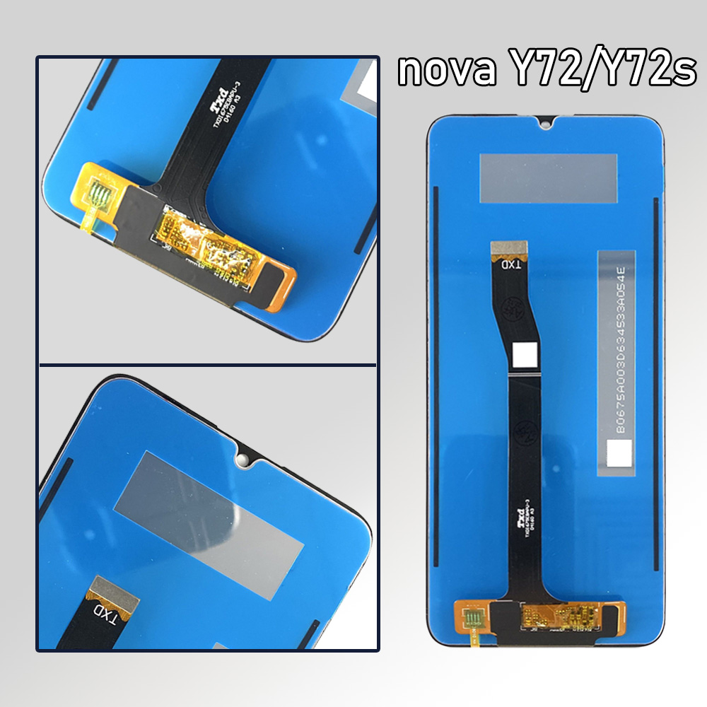 6.75 inch For Huawei nova Y72 MGA-LX3 LCD With Frame Display Screen Touch Digitizer For Huawei nova Y72s LCD GFY-LX1 Replacement