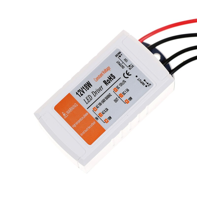 Dc 12V 18W Voeding Converter Adapter Transformator Schakelaar Voor Led Strip