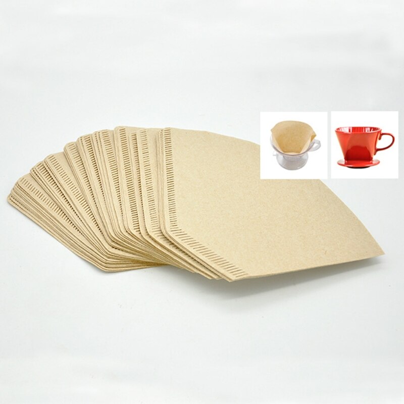 101 \"V\" Shape Coffee Cup Filter Paper Espresso Machine Mocha Pot Strainer Sheet