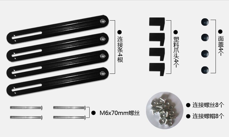 Adapter Parts Extension VESA Fixing Bracket / Monitor Holder Support for 14-27 inch No mounting Hole Monitors LCD Display Mount