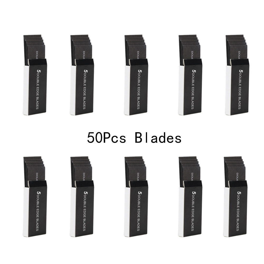 Safety Shaving Razo Beard Classic Men Shaver Mild Hair Removal Shaver Double Edge Stainless Steel Shaving Blades Shaver Razor: Yellow