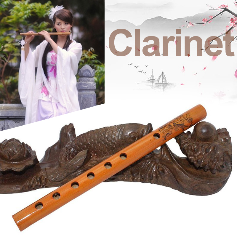 Klarinet 24cm beginners dizi brown a-solo bamboefluit muziekinstrumenten economische studie duurzame muziek