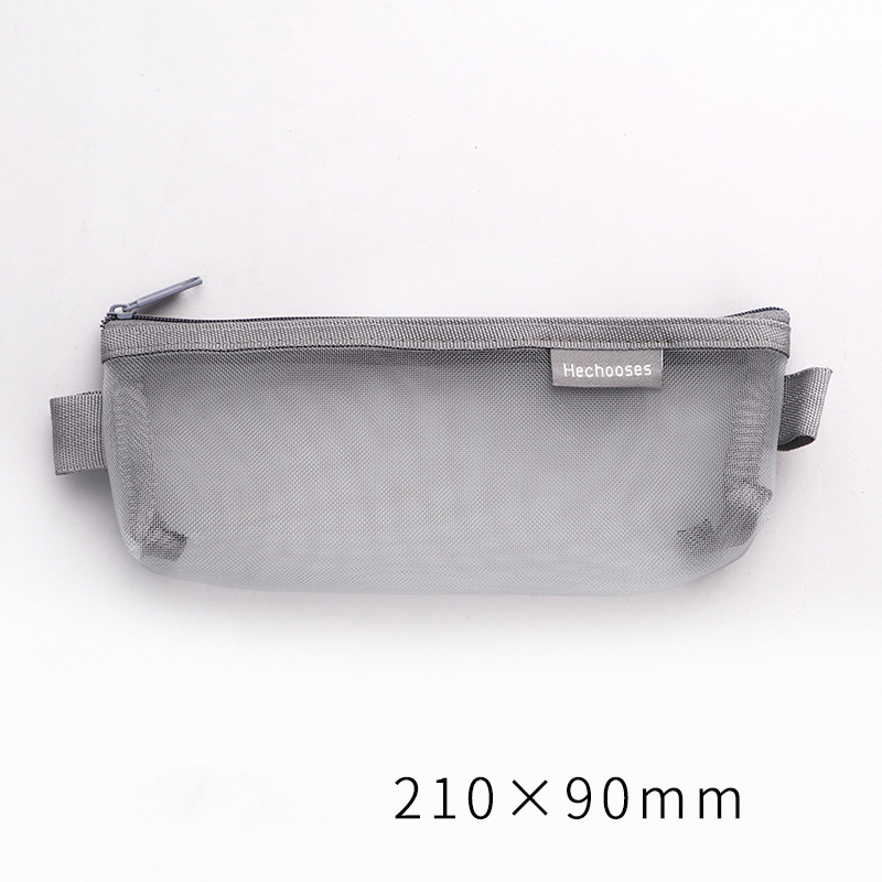 Prüfung transparent Bleistift fallen Büro Schüler Bleistift Fällen Schule Liefert Kawaii Stift Kasten Estuche Escolar Astuccio Scuola: 02-09 grau