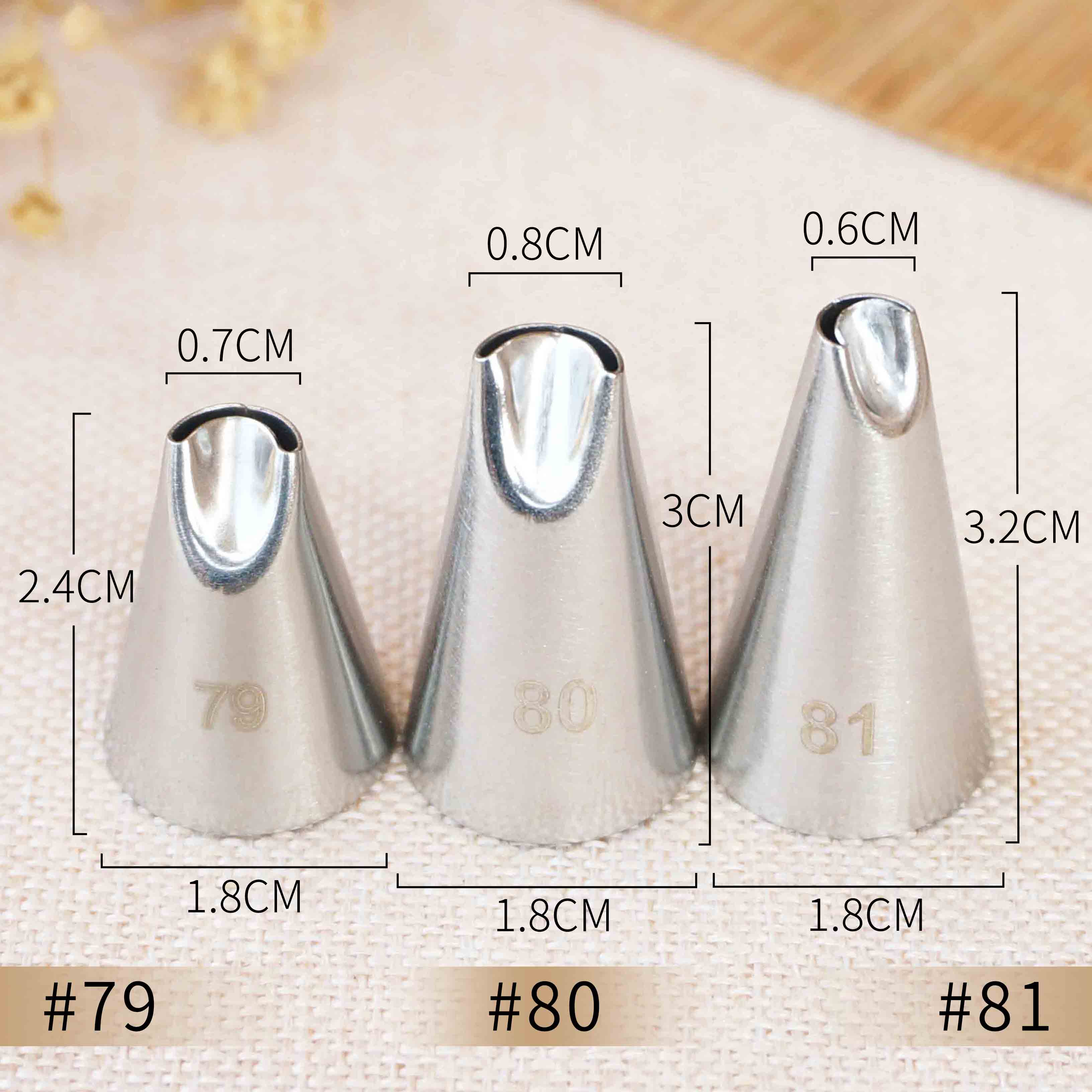 #79 #80 #81 krysantemumdyser til kaker fondant dekorere bakverk glasur rør Tips bakeware kjøkken bakeverktøy: 79 80 81
