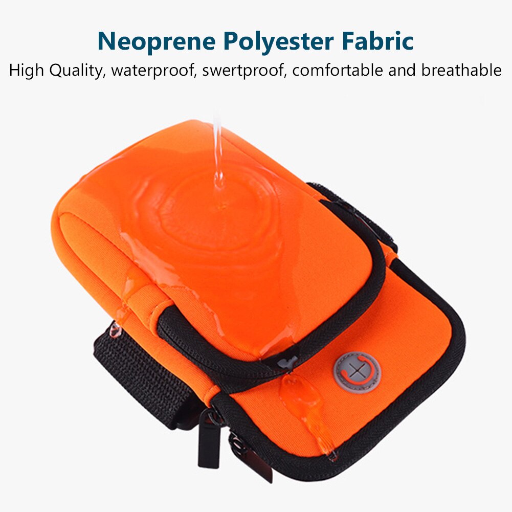 6" universelle armband-sport-handyhülle für laufen, arm-handyhalter, sport-handytasche, handtasche für iphone 12 und 11 smartphones
