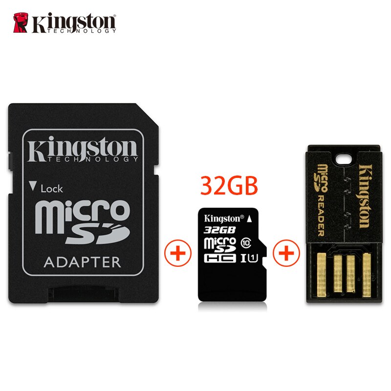 kingston Memory Card 8GB 16GB 32GB 128GB 64GB Micro sd card Class10 flash card Memory Microsd TF/SD Card adapter / card reader