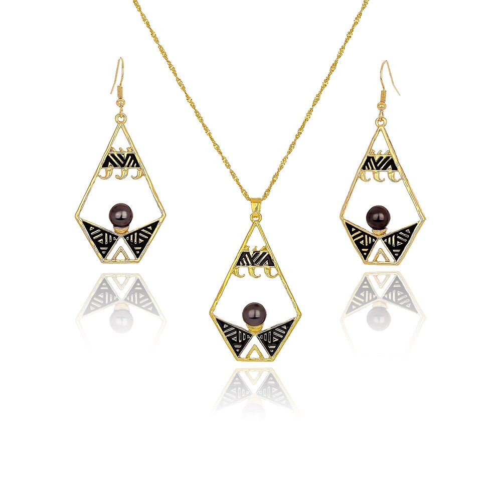 Vendita SophiaXuan moda Hawaiian Flowers Set di gioielli collana tartaruga donna promozione orecchini all&#39;ingrosso collana per donna: ZH0041GOGR