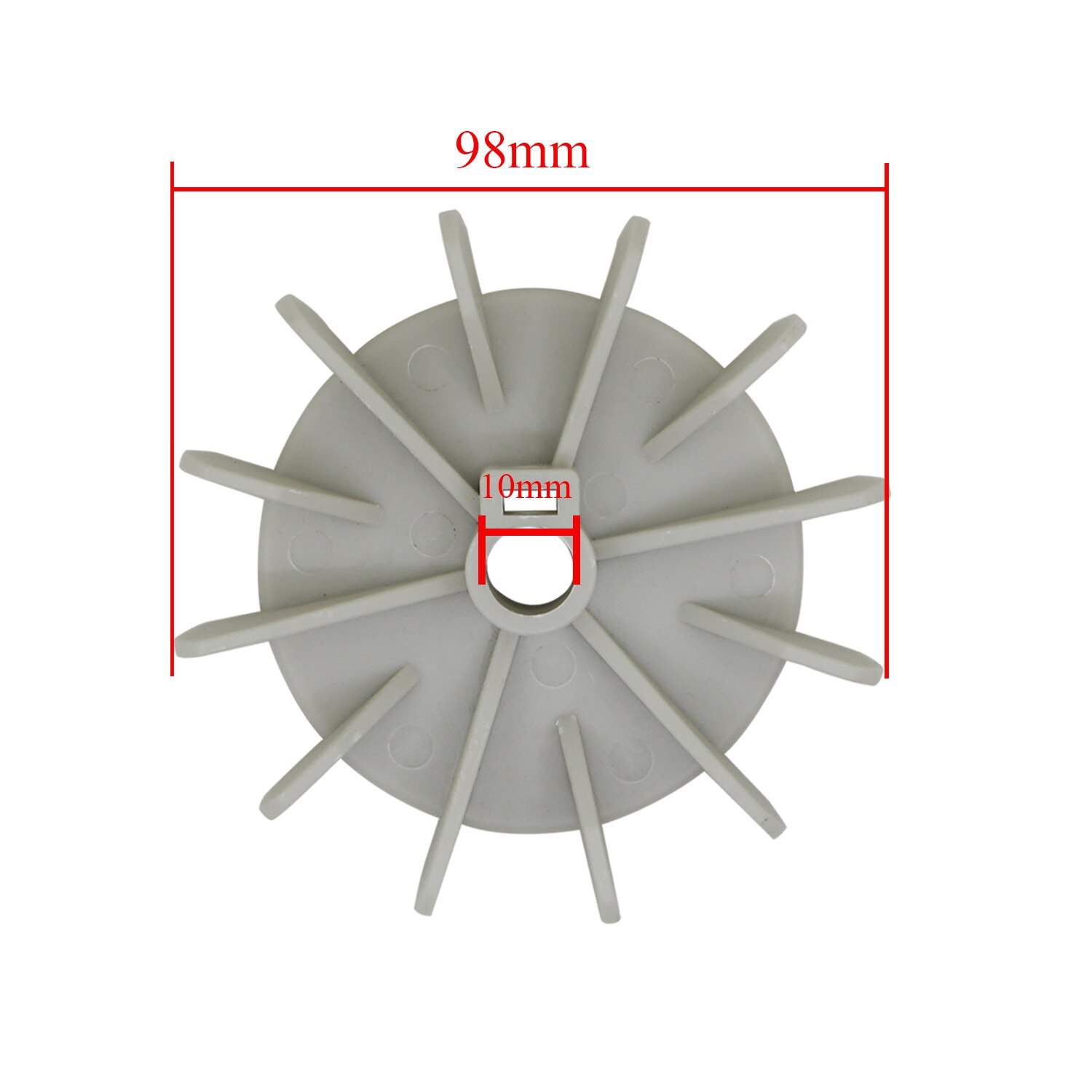 Kunststoff Motor Fan Klinge Rad Pumpe motor 98mm 120mm Laufrad lüfter Laufrad Motor Fan Vane für Hause