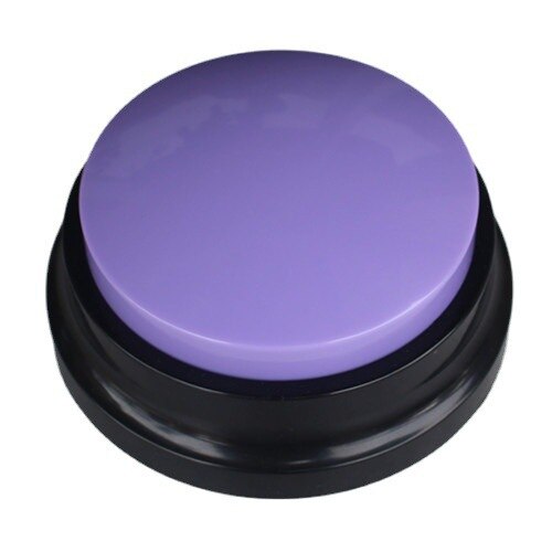 4Pcs Voice Recording Button Recordable Dog Talking Buttons for Communication Dog Voice Command Buttons 30 Second Record: Purple