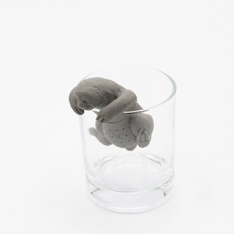 1Pc Silicone Thee-ei Veiligheid Theezakje Theezeefje Voor Thee Pot Cup Gebruik Leuke Mensen Vorm Thuis keuken Bar Thee Filter