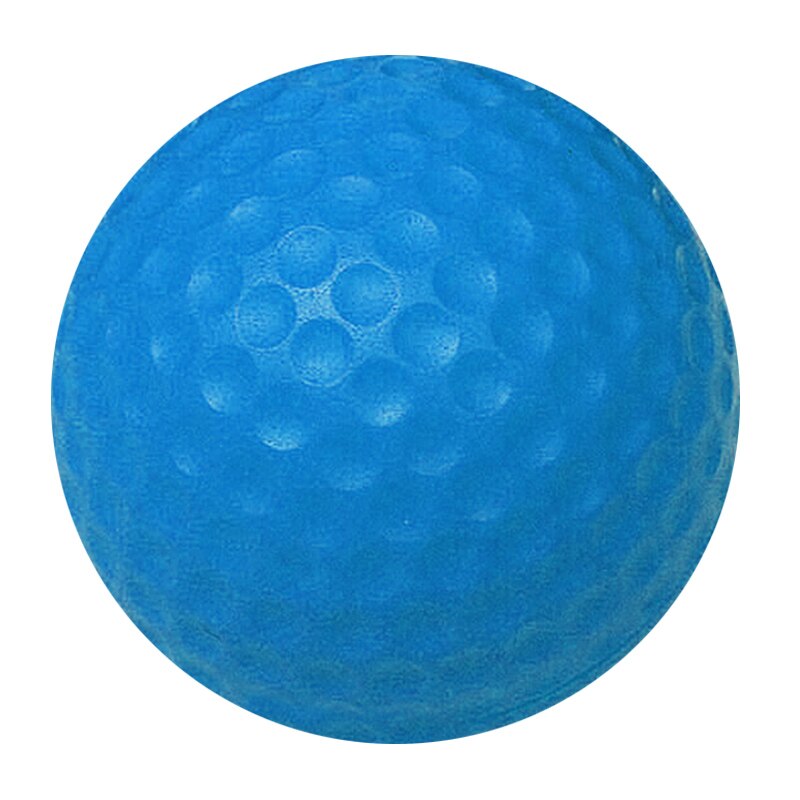 Pelotas de golf de PU sólidas, pelotas suaves para practicar en interiores, pelotas de espuma para sala de ejercicio ZJ55: Azul cielo
