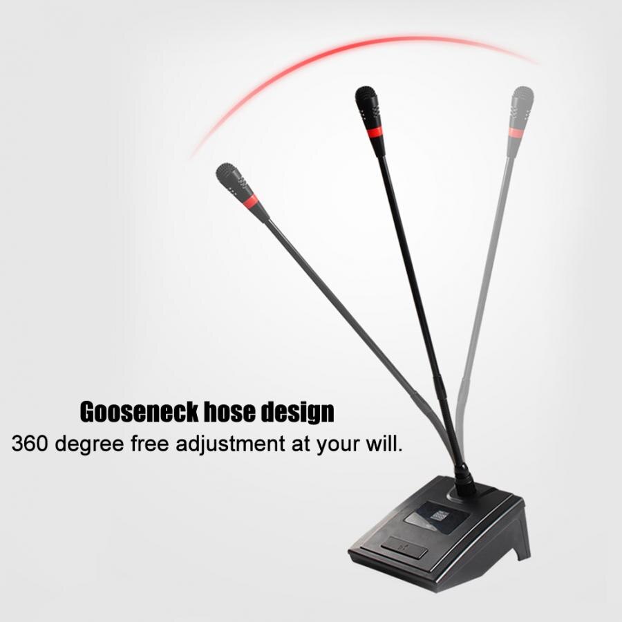 Multi-function Gooseneck Microphone Wireless Omnidirectional Conference Desktop Studio Microphone