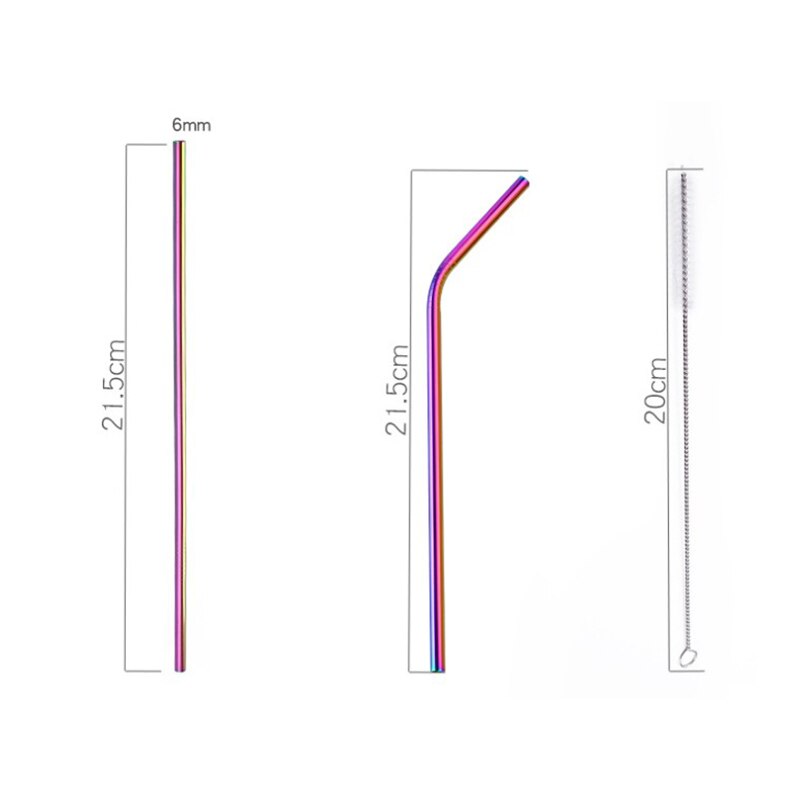 Sølv rustfritt stål titanbelagt miljøvennlig bærbart servise 304 rustfritt stål spisepinner sett