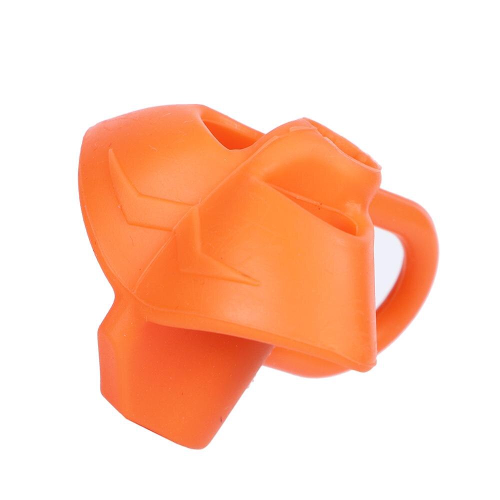3 finger silikone blyant korrigerende greb børn begyndere skrivegreb værktøj pen skrift hjælp armatur korrekt finger position: Orange