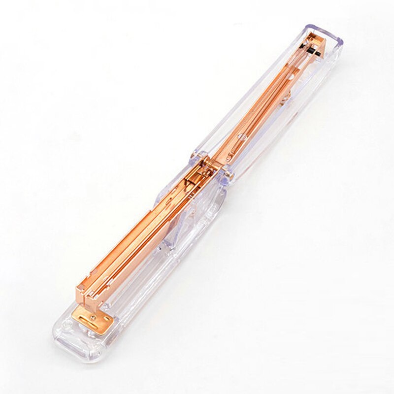 Kreative Rose Gold Hefter Metall Hand Locher Locher Hefter 24/6 26/6 Umfassen 100 Heftklammern Schule Schreibwaren Zubehör