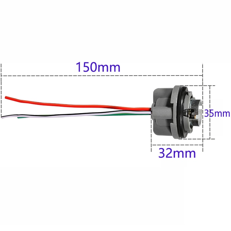 Gfoloza 1157 BAY15D P21/5W Lampen Socket Houder 1156 BA15S P21W Base Connector Voor Auto Omkeren/Rem verlichting 2 Stuks