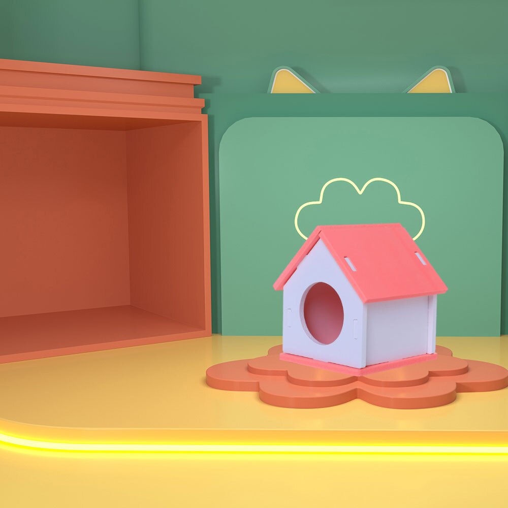 Pet Toy Toy Hamster PVC Functional Assembling Toys Mini DIY Pet Bed Small Toy Stylish Beautiful Hamster Supplies