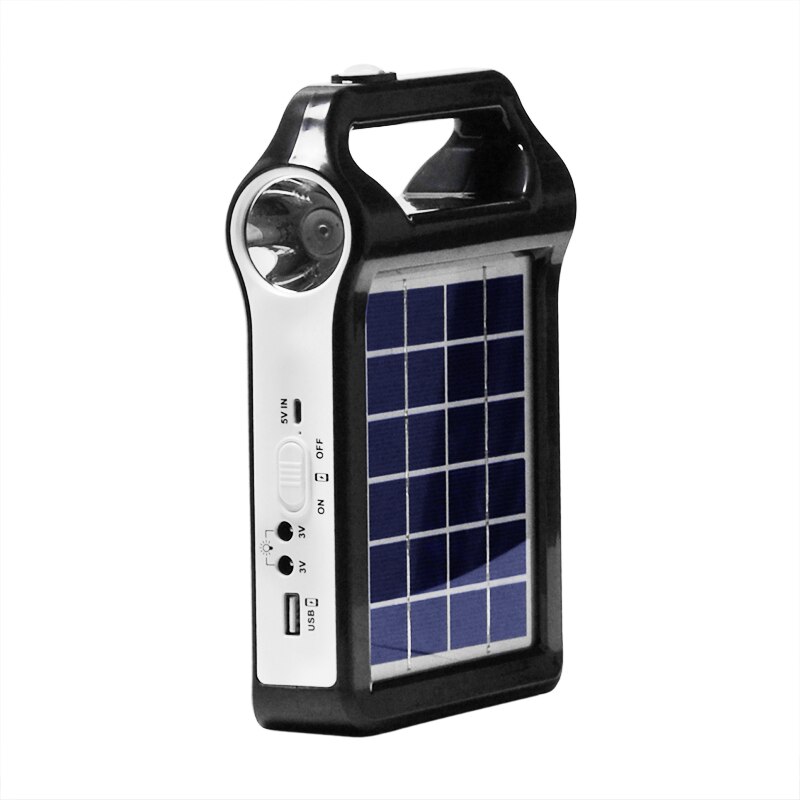 USB Charger Portable 6V Rechargeable Solar Panel Power Storage Generator System With Lamp Lighting Home Solar Energy System Kit