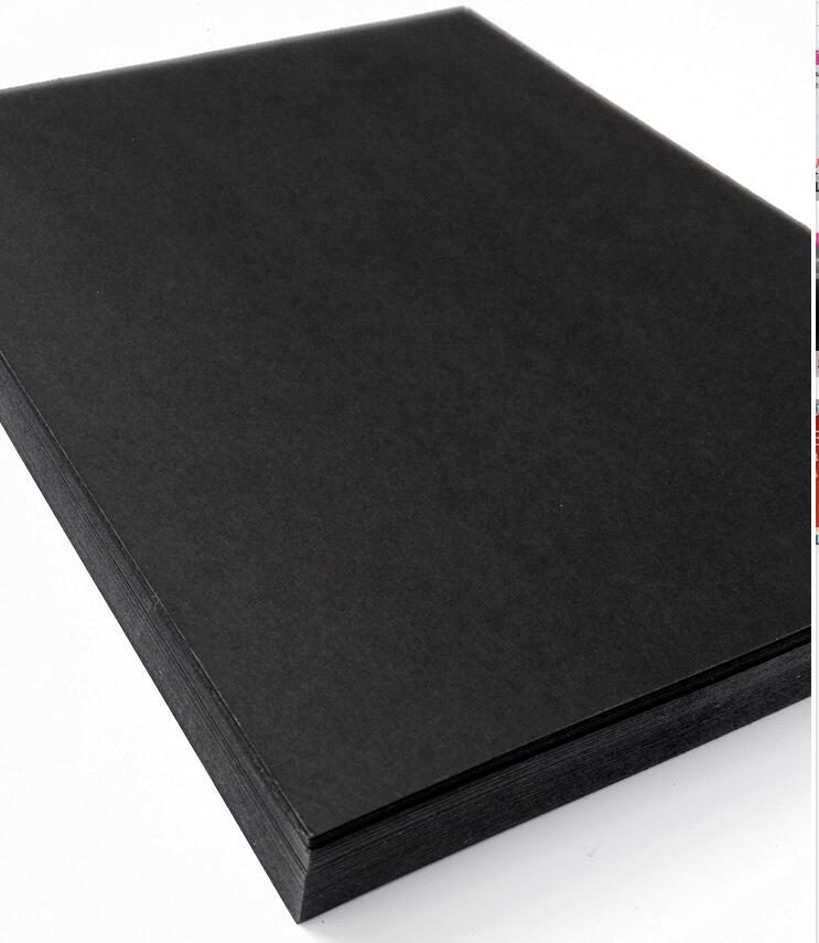50-100 ark!  a5 a4 tyk sort papir pap karton blank 400 gsm diy kortfremstilling