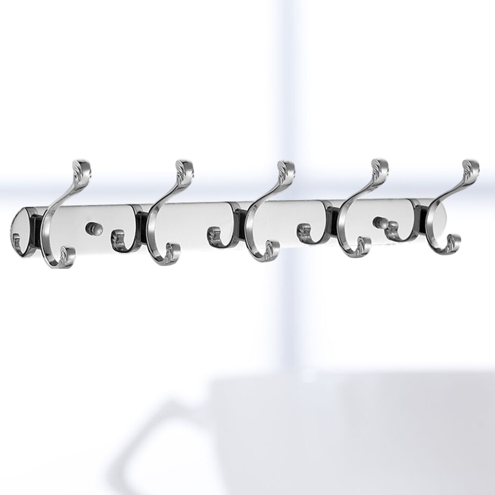 5 pinnen deurhaak roestvrij staal haak muur kleding kleerhanger roestvrij handdoekenrek voor keuken badkamer