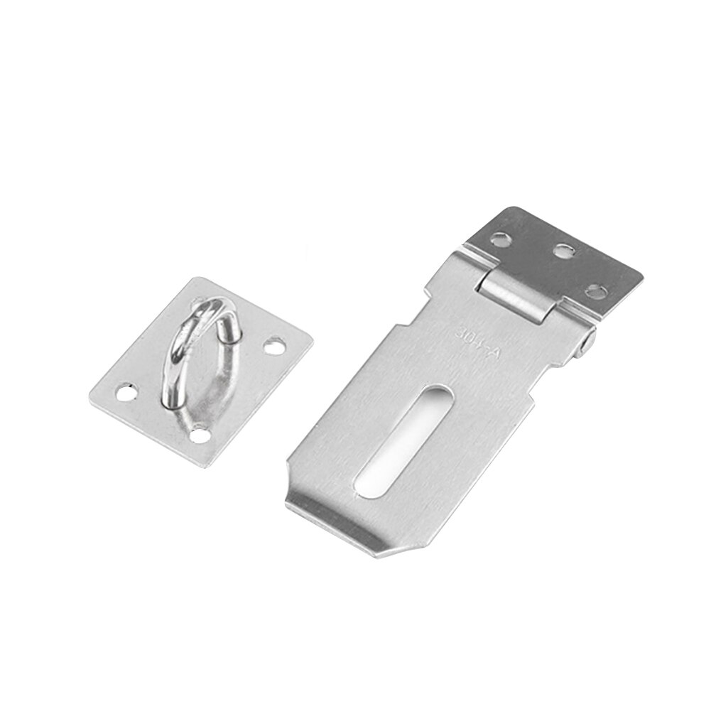 2pcs Security Safety Anti Theft Hotel Home 90 Degree Easy Install Latch Lock Universal Stainless Steel Window Padlock Door Hasp