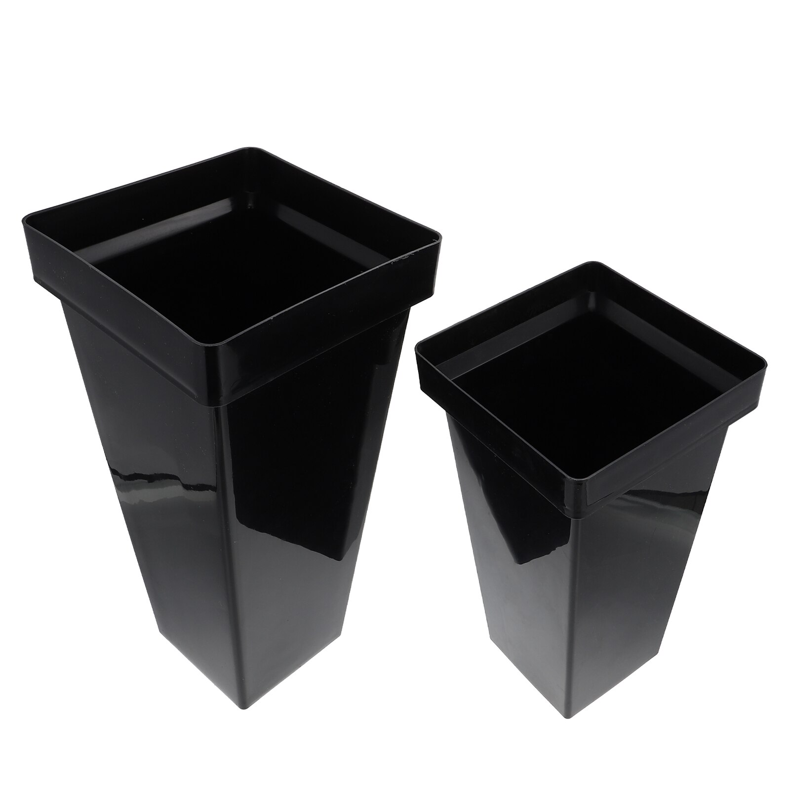 2 Stuks Plastic Wakker Bloem Emmer Bloemschikken Emmer Decoratieve Bloem Houder: Black