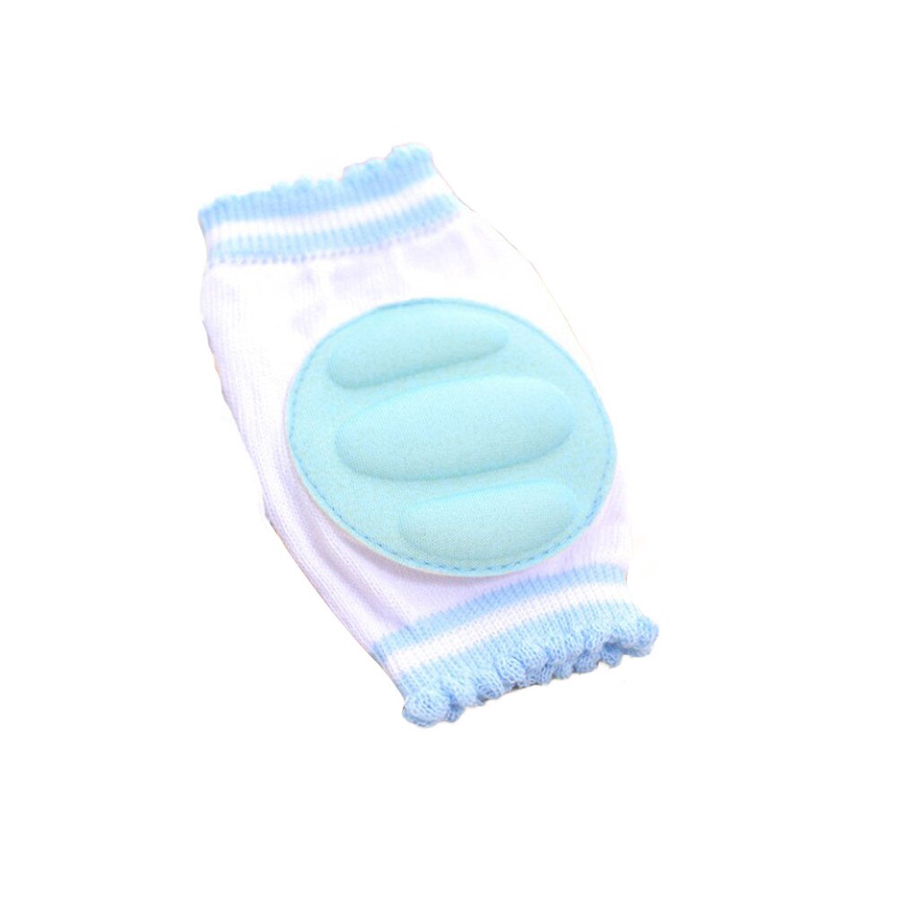 1 Pair Baby Knee Pads Protector Kids Children Safety Crawling Elbow Cushion Infants Knee Pads Protector Leg Warmers Baby: Blue 