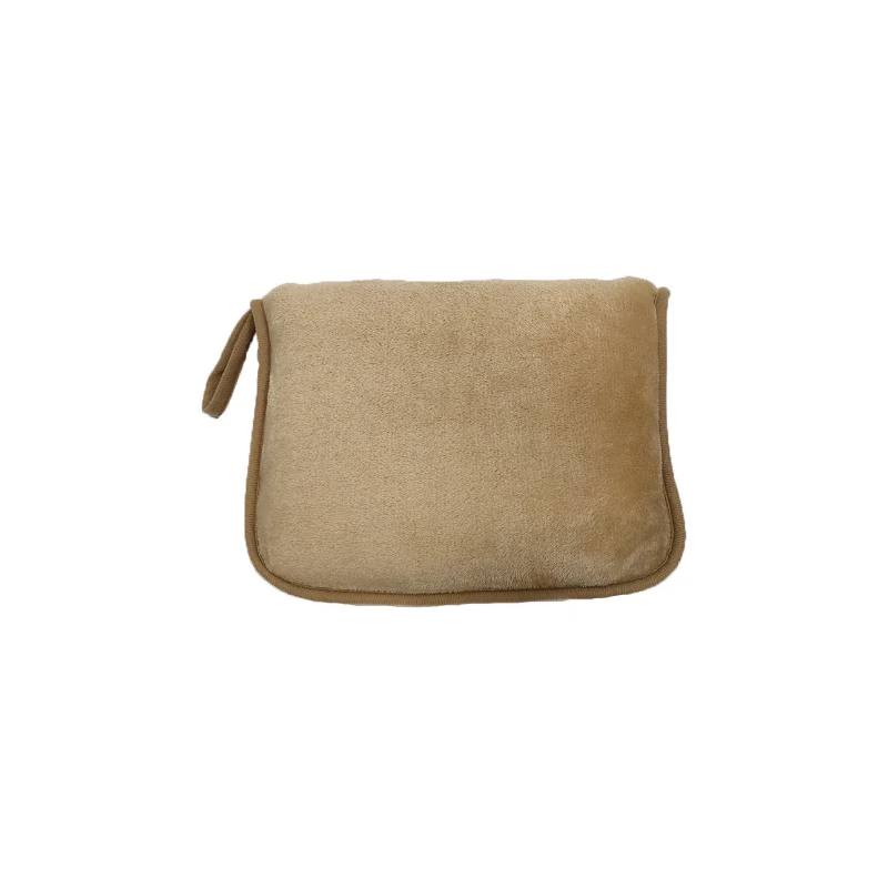 Coperta per aereo con borsa divano da viaggio 2 in 1 coperte per cuscino da tiro per volo con cinturino trapunte per pisolino da viaggio per auto aereo portatile: Arancione