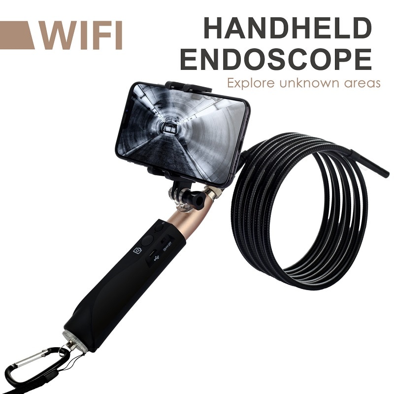 F110 HD1080p wifi Handheld Endoscope 3M snake tube wireless inspection borescope camera wifi endoscopio for android phone Iphone