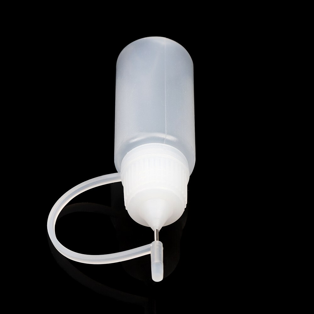 Botella de pegamento escurrible de aguja, 5 piezas, 10ML, reutilización de plástico blanco, bricolaje, herramientas de manualidades para álbum de recortes, accesorios calientes para el hogar y el jardín