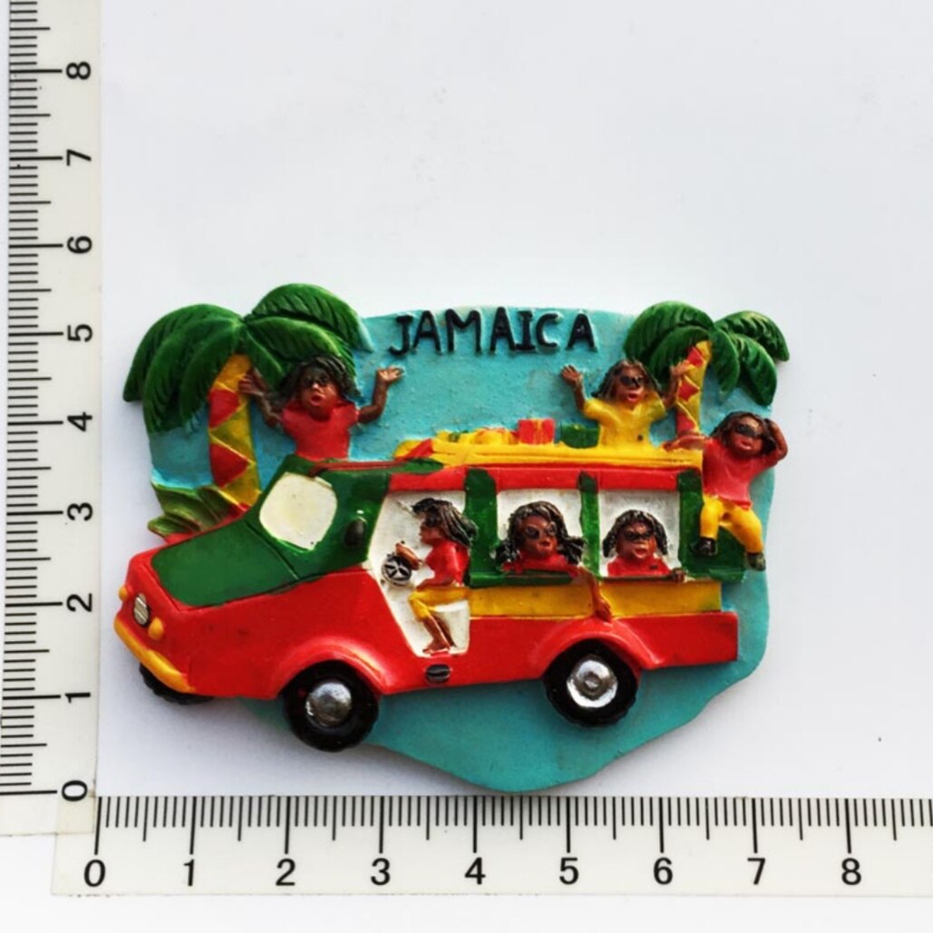North America Jamaica 3D Fridge Magnets Tourist Souvenir Decoration Articles Handicraft Magnetic Refrigerator Collection: AJM21110013
