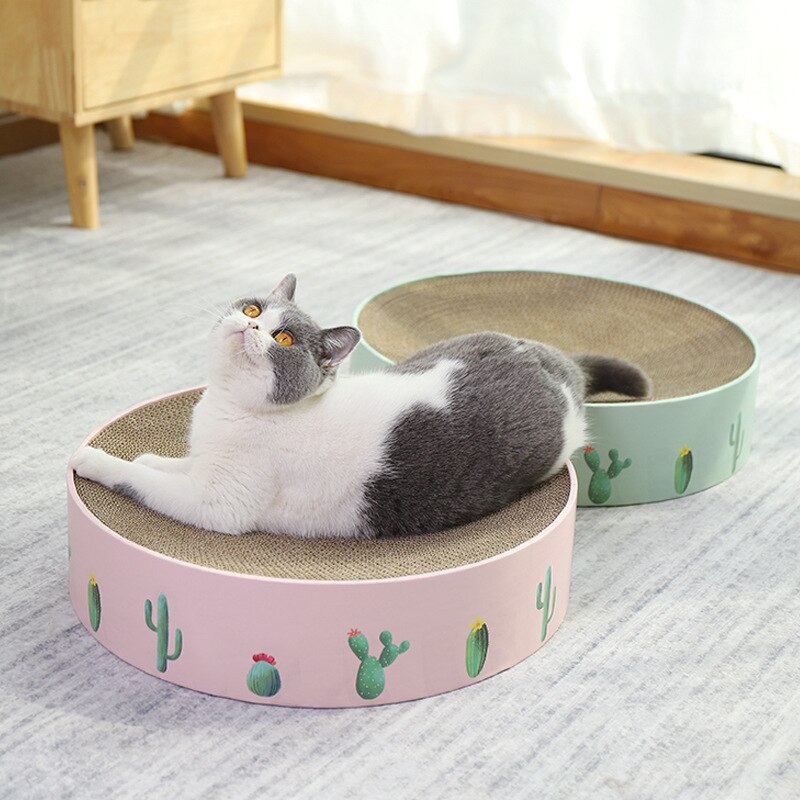 Rascador para gatos, rascador redondo de papel corrugado, rascador para gatos, para pulir uñas, protección interactiva, muebles, juguetes para gatos, suministros para mascotas