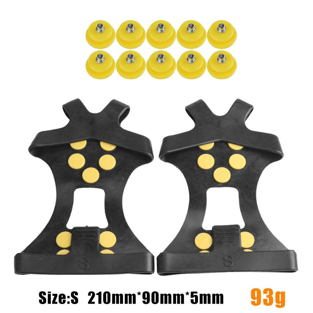 10 pigger sklisikre griper pigg vinter klatring sklisikker snø pigger grep kloss over sko dekker stegjern strekke motstå: S