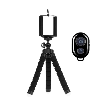 Statief Voor Telefoon Mobiele Camera Houder Clip Sport Camera Monopod Stand Octopus Voor Gopro Hero 11 10 9 8 Mini MAX Flexibel Statief: CRYSTAL