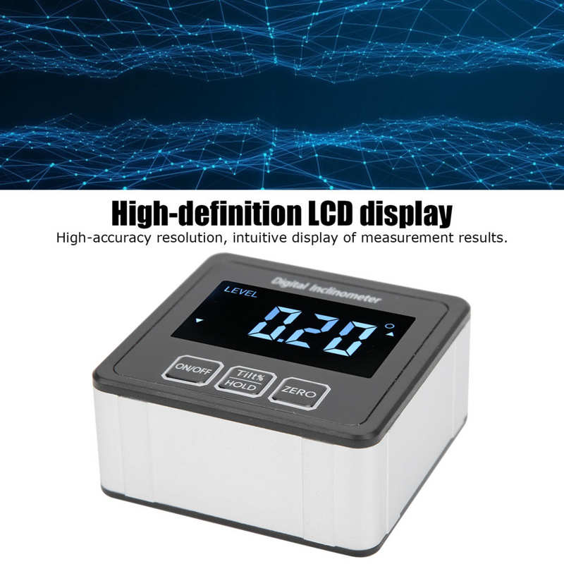 Digital Angle Measuring Device LCD Screen Digital Angle Finder Gauge Digital Inclinometer Protractor with Magnet