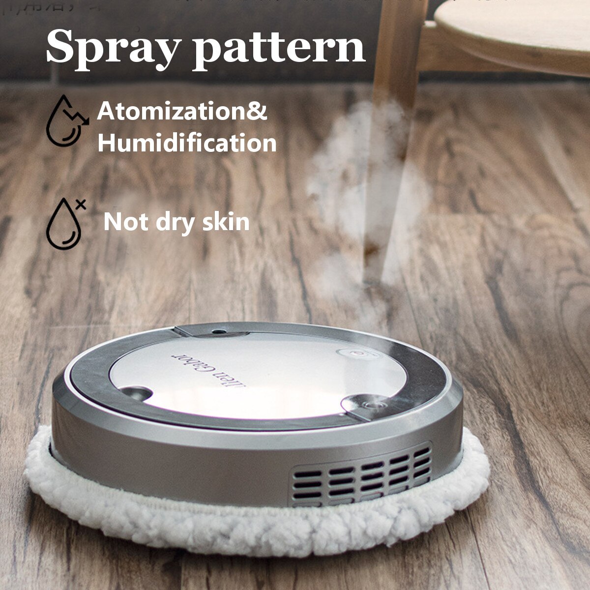 Fully Automatic Sweeping Robot Spray Uv Disinfection USB Charging Household Cleaning Machine Smart Impregnation Cleaning Robot