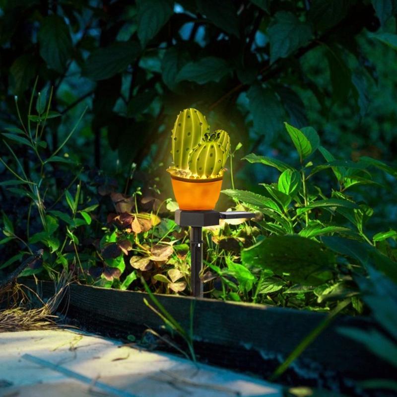 Cactus solaire LED lampe à gazon fonctionnement Stable Texture fiable contrôle de pointe Durable paysage extérieur jardin lumière au sol