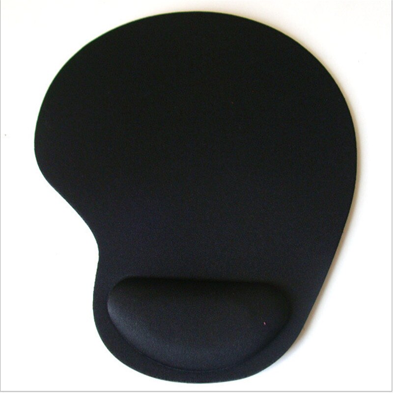 Anti-Slip Muismat Muismat met Gel Polssteun voor PC Macbook Laptop: Black