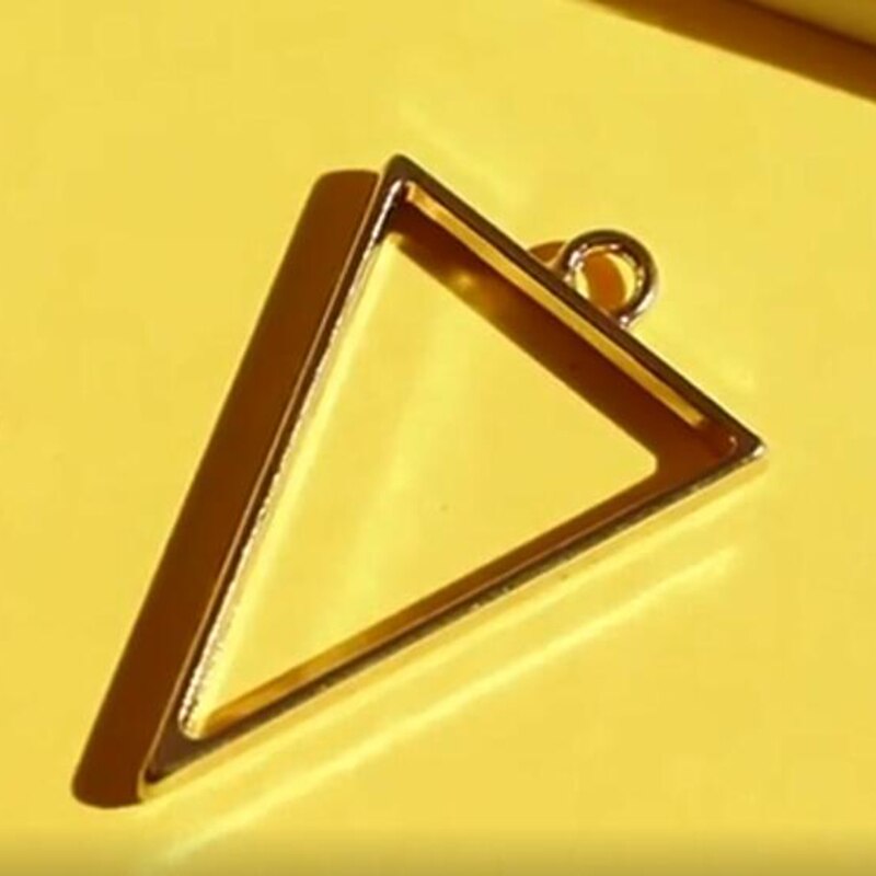 10 stk geometrisk form metalramme diy epoxyharpiks krystal silikone forme