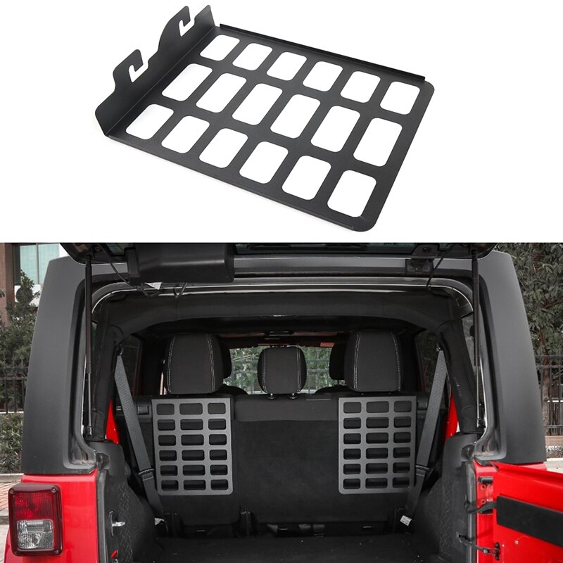 Seat Back Backrest Shelf Storage Rack Trunk Rack Luggage Carrier Holder for 2007 Jeep Wrangler JK Car Interior Accessories: Default Title