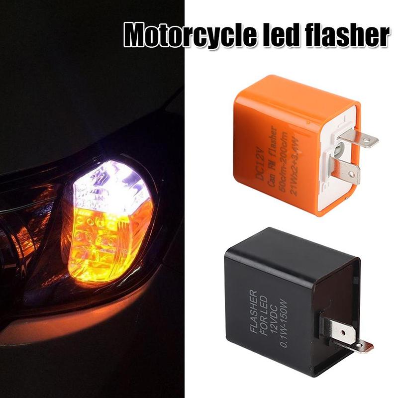 Universele Verstelbare Frequentie Vierkante Knipperende Led Flasher Motorfiets Led Knipperlichten Indicator 12V Flash Relais