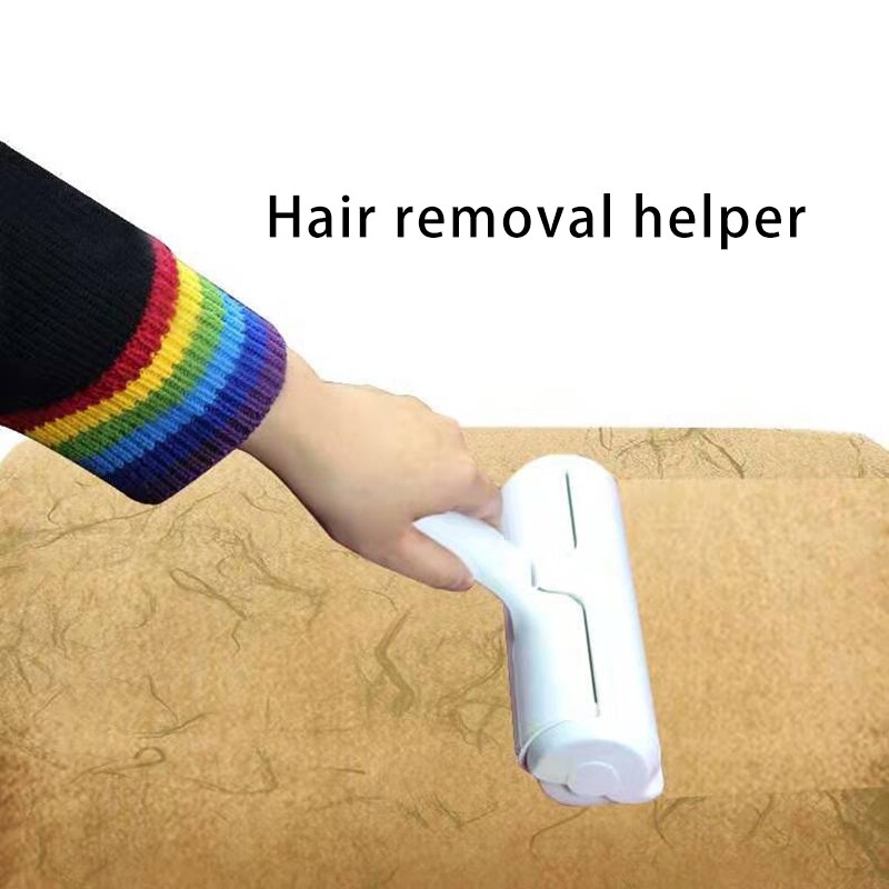 1Pc 2-Way Pet Hair Remover Roller Verwijderen Hond Kat Haar Van Meubels Zelfreinigende Lint Huisdier haar Remover Een Hand Bedienen