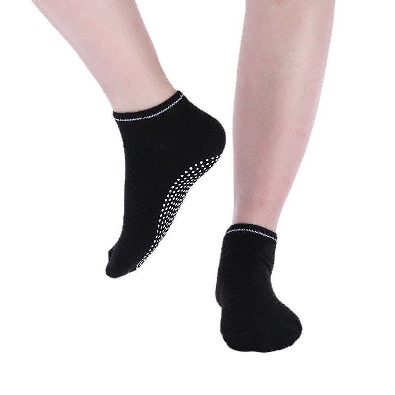 Rutschfeste yoga-socken für damen, rutschfest, aus silikon, für fitnessstudio, pilates, ballett, sport, aus atmungsaktiver, elastischer baumwolle, größe  x759b