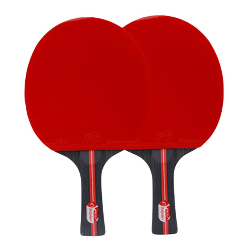 2 Stuks Verbeterde Carbon Tafeltennis Racket Set Super Krachtige Ping Pong Racket Bat Voor Volwassen Club Training