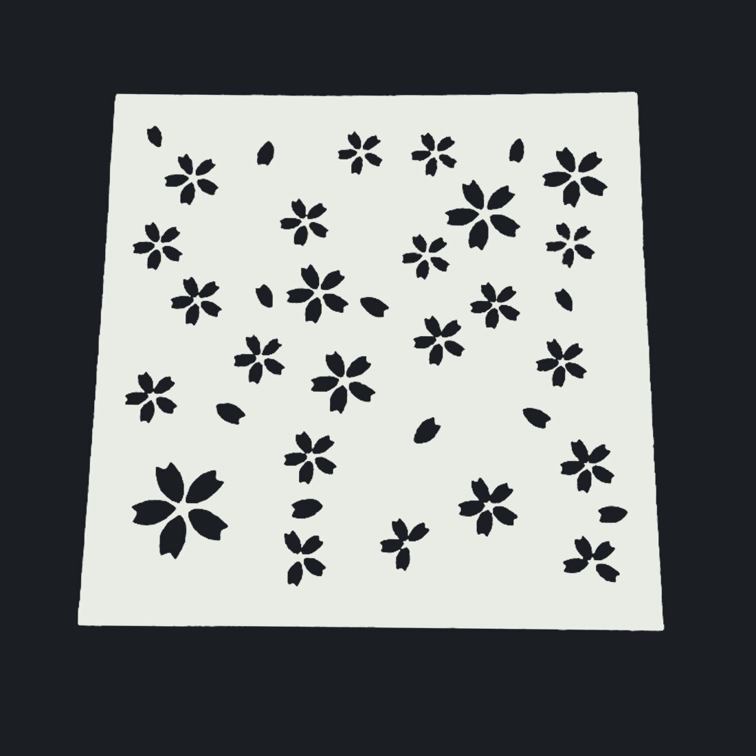 Plastic Cake Foam Spray Template Barista Stencils Decoration Tool Garland Mold Cake Printing Flower Model: Style 16