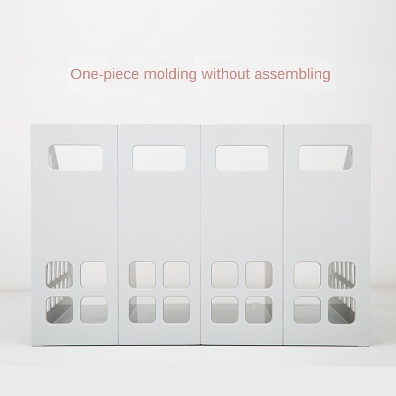 All-in-One File Box Triple Quadruple Documentation Storage Rack Desktop File Column Office Shelf Document Basket