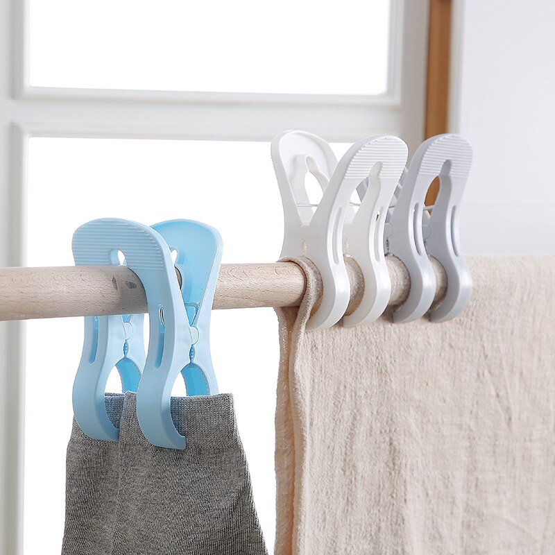 Pinces à linge en plastique épais pour la maison, coupe-vent pour sécher les vêtements, rideaux, couette solide