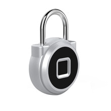 Cadenas intelligent portable à empreinte digitale | Étanche sans clé, antivol, pour applications iOS Android, cadenas de porte d'armoire
